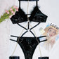 Submissive Women Black Bodysuit Wife Sexy Clubwear Role Play Lingerie