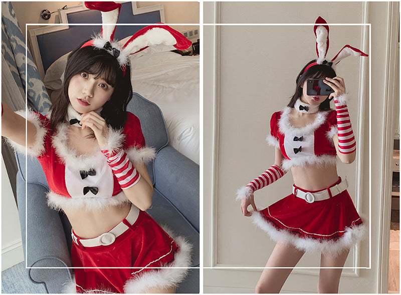 Nasty Christmas Costumes Sexy Hot Lingerie Cosplay Dress Intimate