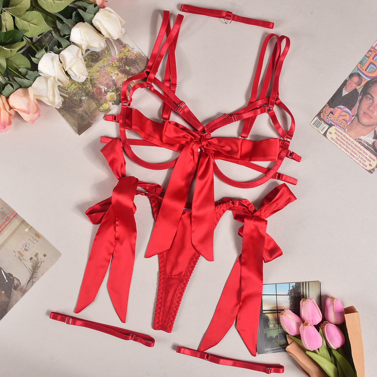 Cupless Lingerie Sheer