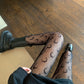 Black Crotchless Black Tights Latina Pantyhose