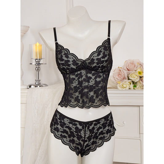 Sexy Sheer Lingerie Lace Top
