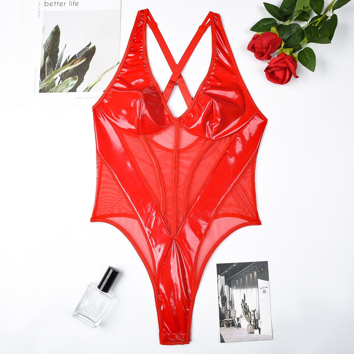 Clear Vinyl Bodysuit