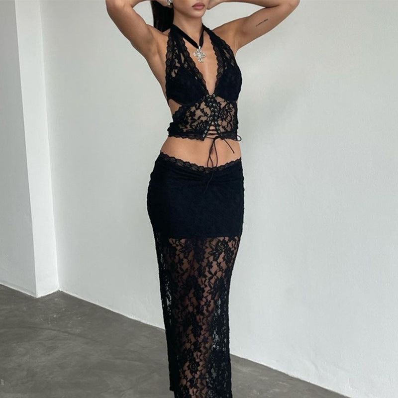 revealing black dress Naughty Black Dress Revealing Sexy See-Through Lingerie Latina – Le Jour Jour
