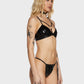 Sexiest bdsm leather lingerie Set Extreme Bra & Panty Black