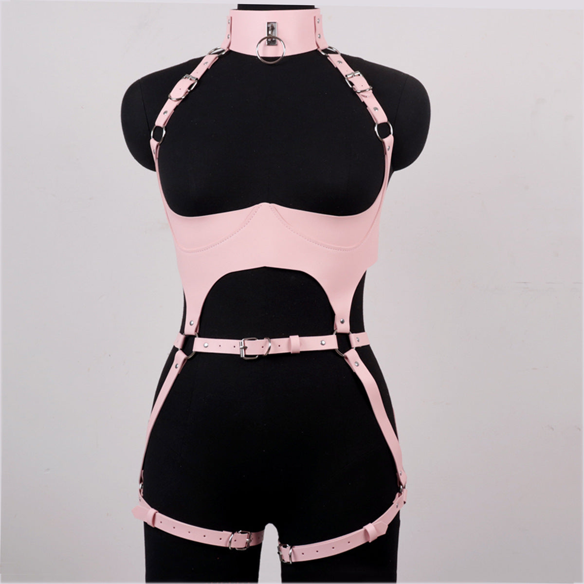 Under Boob Leather Chest Harness