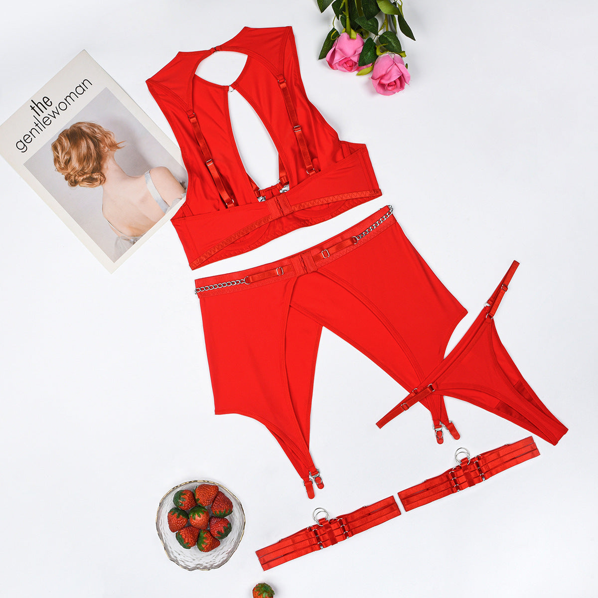 Open Crotch Panties Sheer Bra