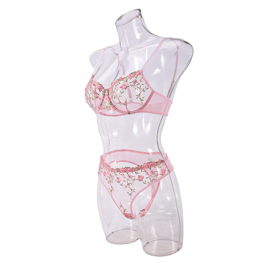 Lace Pink Exotic Lingerie Sheer