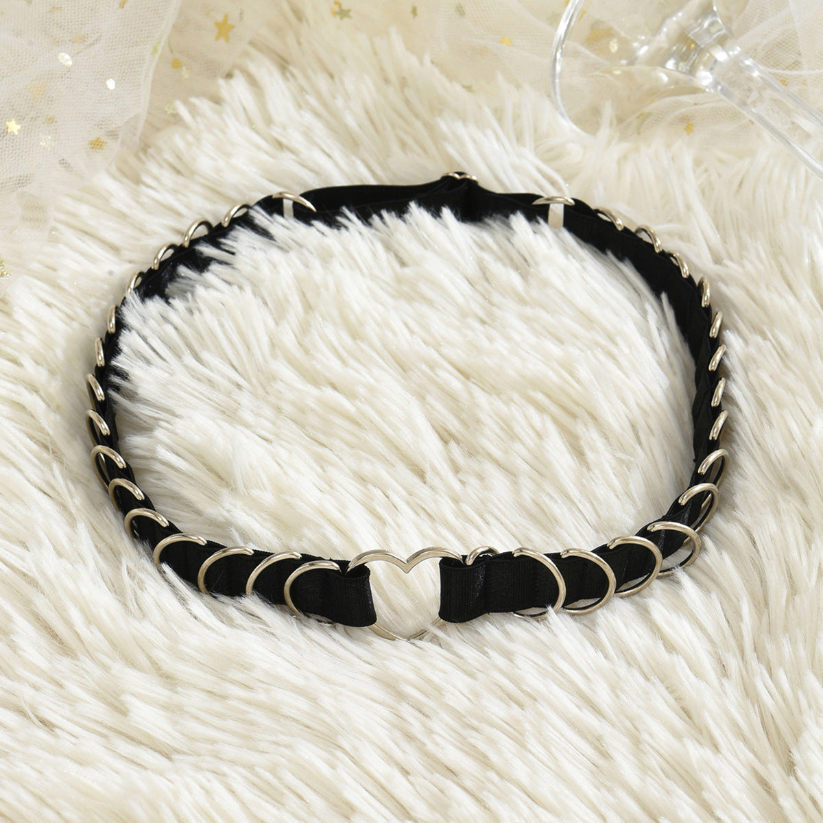 Rings Black Leg Garter