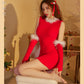 Hot Sexy Christmas Costumes Naughty Role Playing Lingerie Dress Revealing