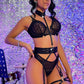 Couples Revealing Strappy Harness Lingerie Set