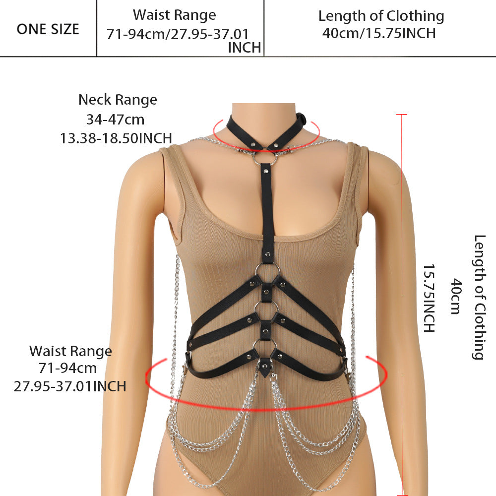 Leather Belt Harness Womens