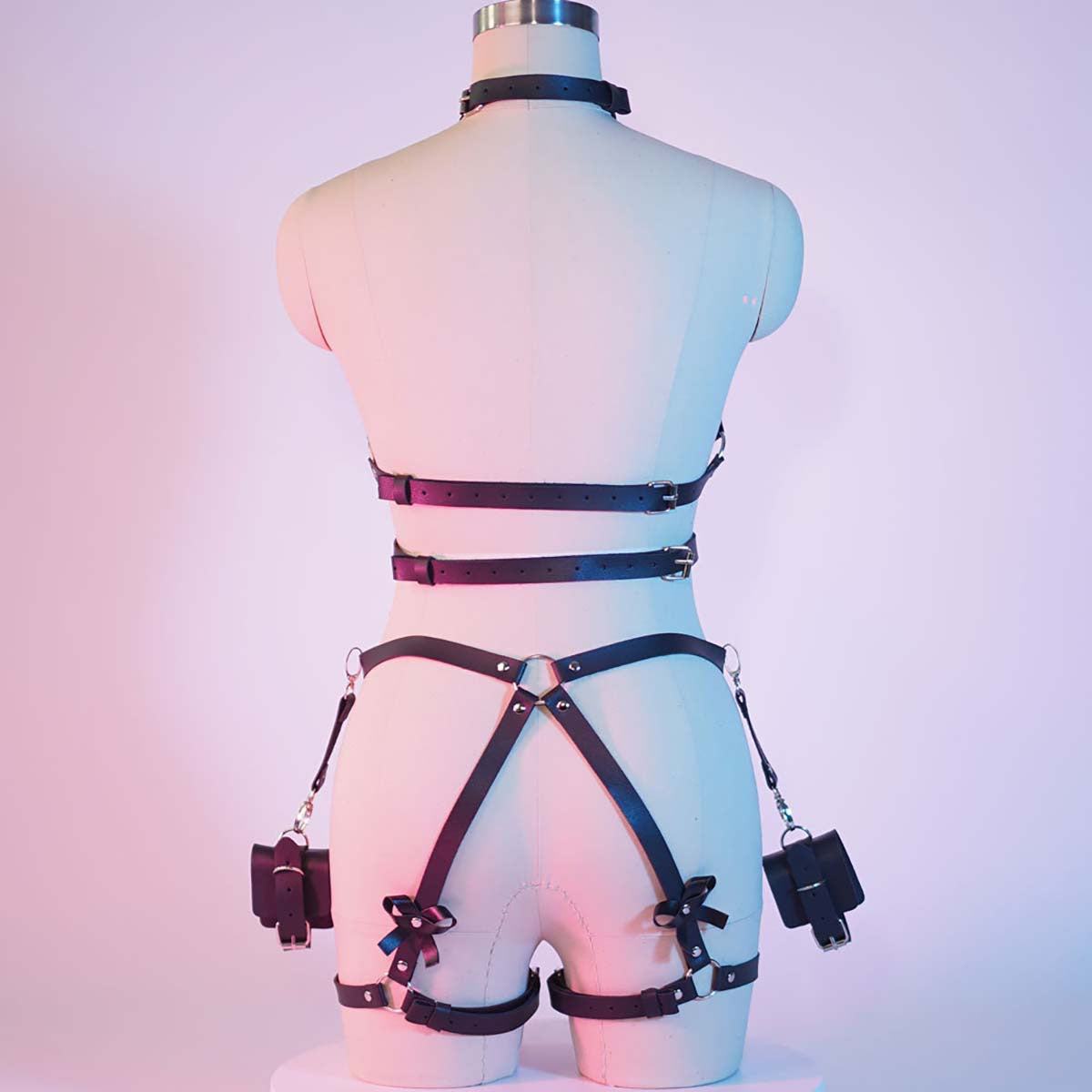Female Bondage Harness with Handcuff