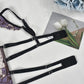 Intimate Black Garter Lingerie Set Revealing Bra & Panty Sexiest