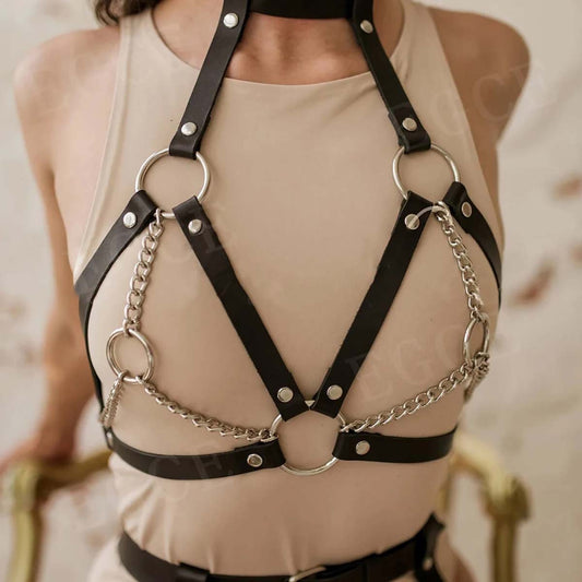 Harness Leather Harness Bra