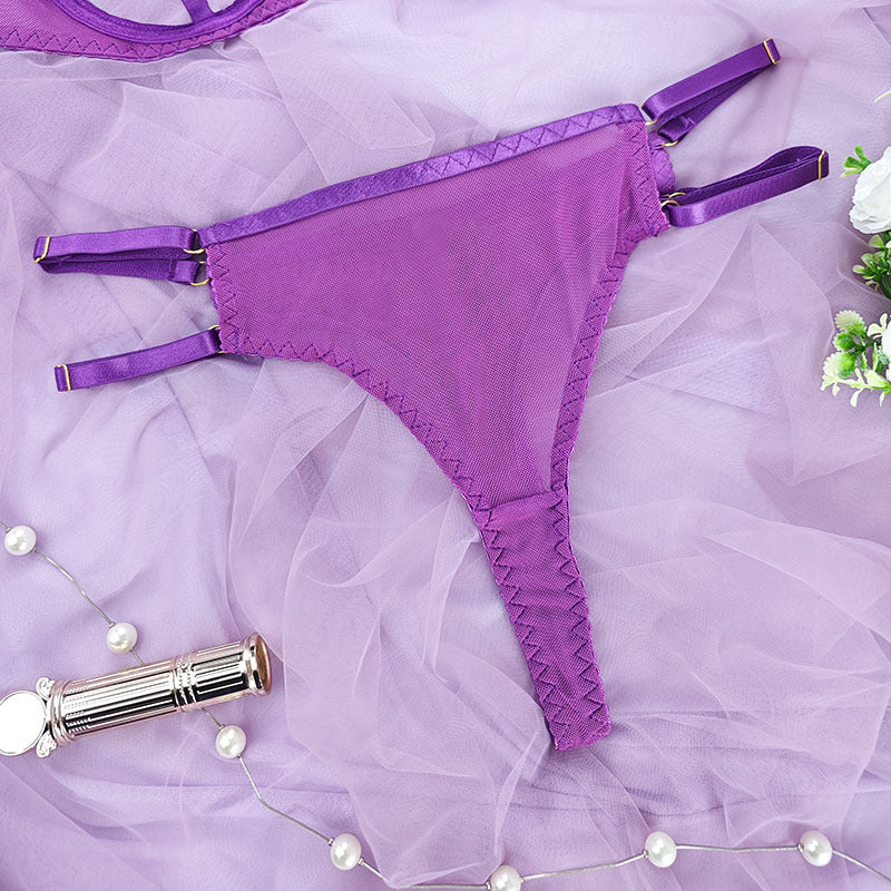 Purple Harness Lingerie