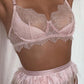 Lace Garter Lingerie Set Sheer Bra & Panty Intimate