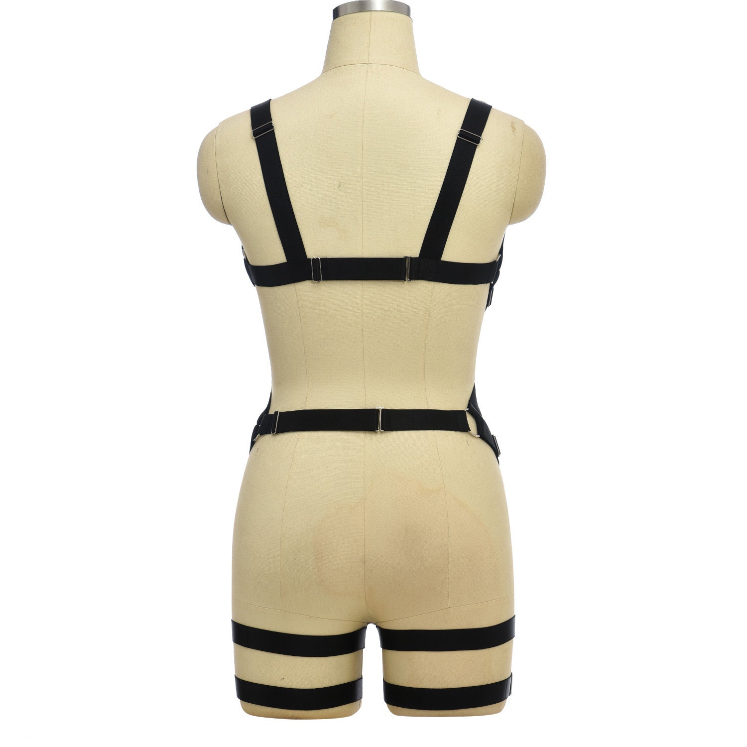 Sex Black Bodysuit Strapy Body Harness Lingerie White Teddy