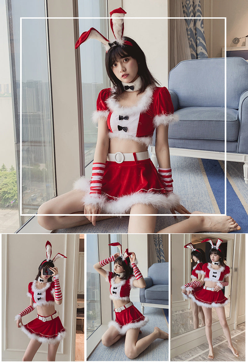 Nasty Christmas Costumes Sexy Hot Lingerie Cosplay Dress Intimate