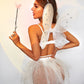 White Lace Sexy Costume Fairy