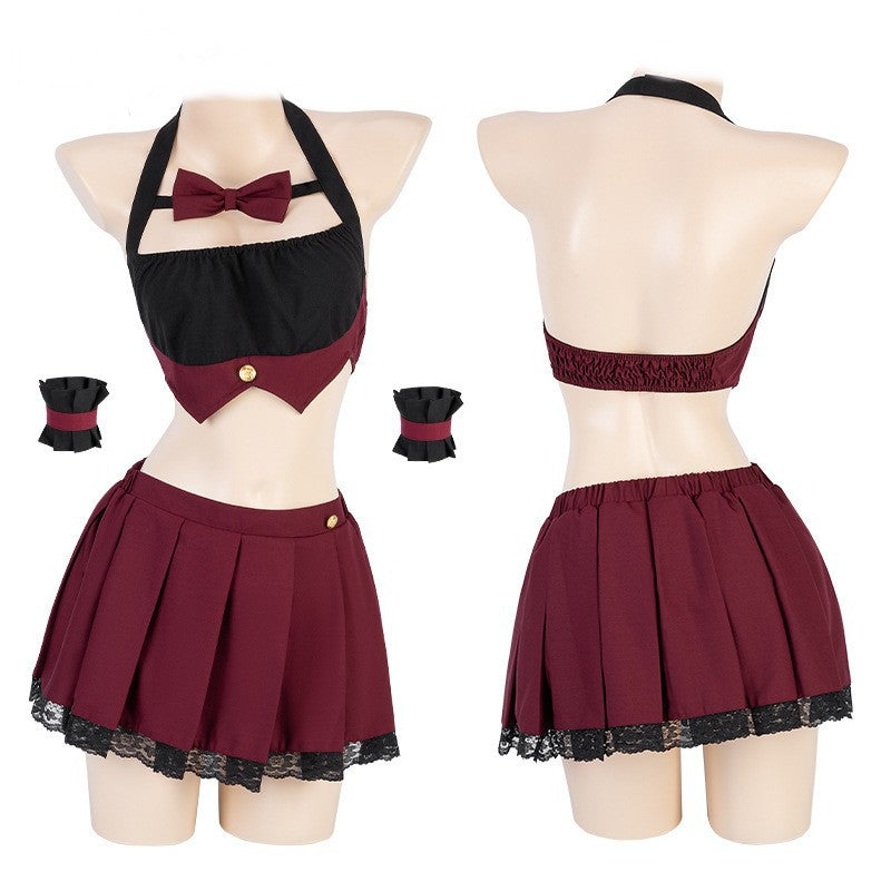 Skirt Outfits Couples Sexy School Girl Costume Role Playing Lingerie