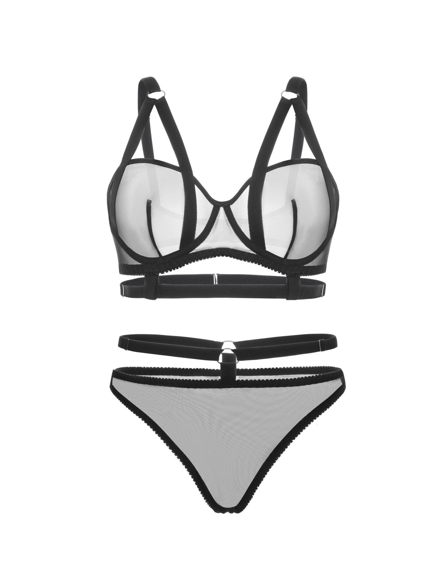 Snow White Harness Lingerie