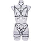 Revealing Couples Body Harness Lingerie Set