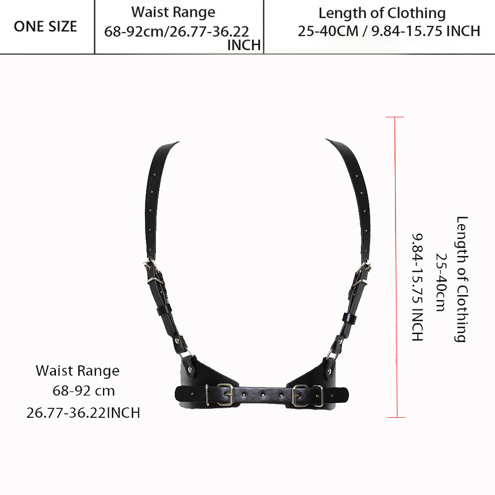 Leather Belt Harness Female