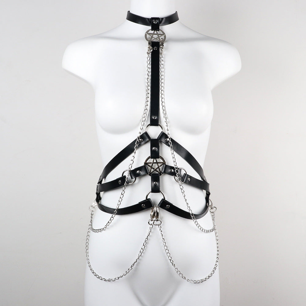 Leather Body Chest Harness