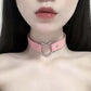 Bdsm Choker Collar with Heart Ring