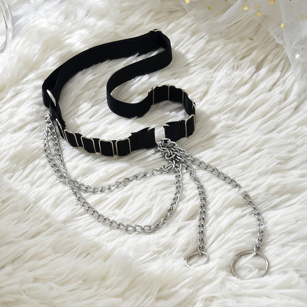 Punk Black Leg Garter