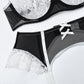 Women Slutty Lingerie French Maid Costume Set Costume Role Play