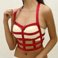 Extreme Bra Straps Red Sexy Harness Lingerie