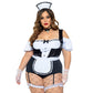 Plus Size Hot Halloween Sexy Maid Costume Extreme Lingerie Anime Bodysuit