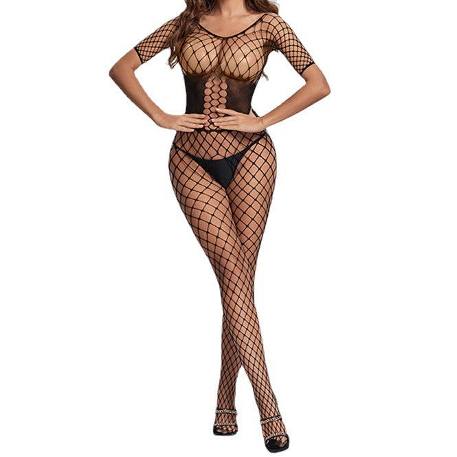 Slutty Sheer Bodystocking Intimate Womens See Through Lingerie Mesh Bodysuit