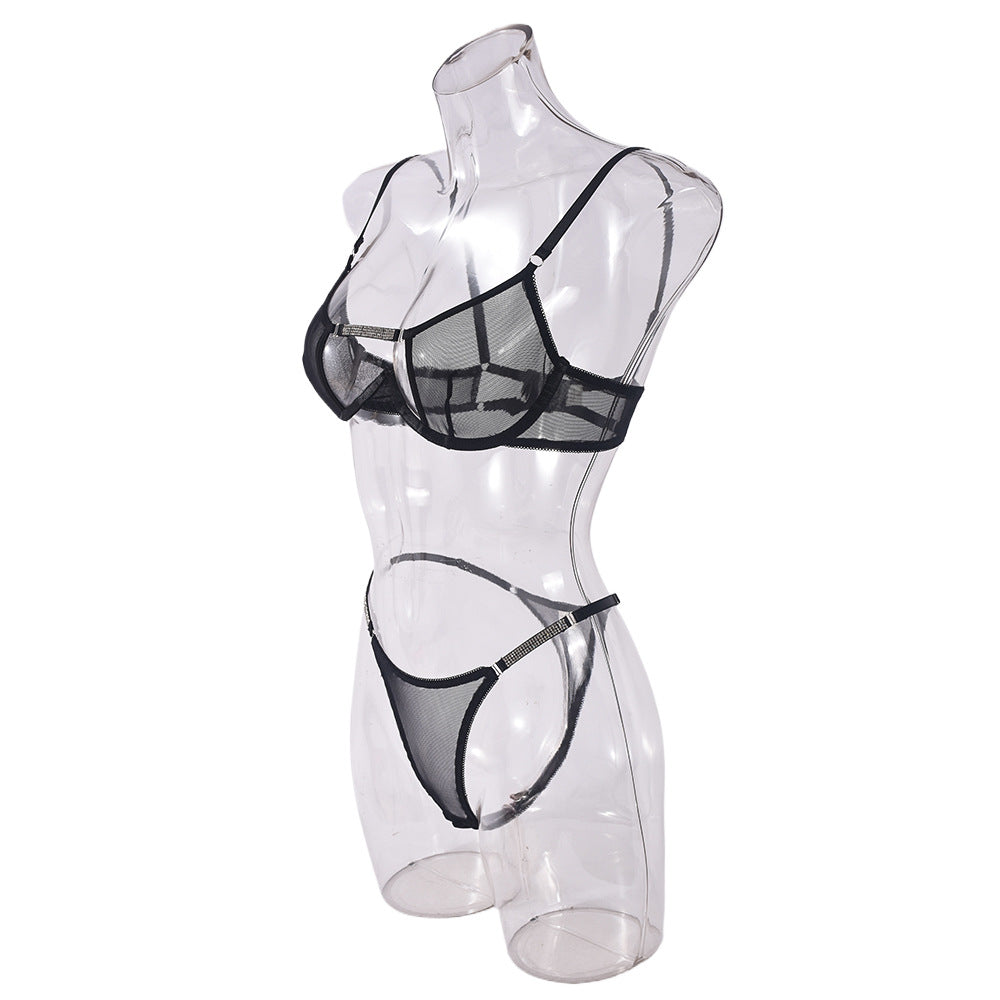 Lingerie Sexy Crotchless Sheer
