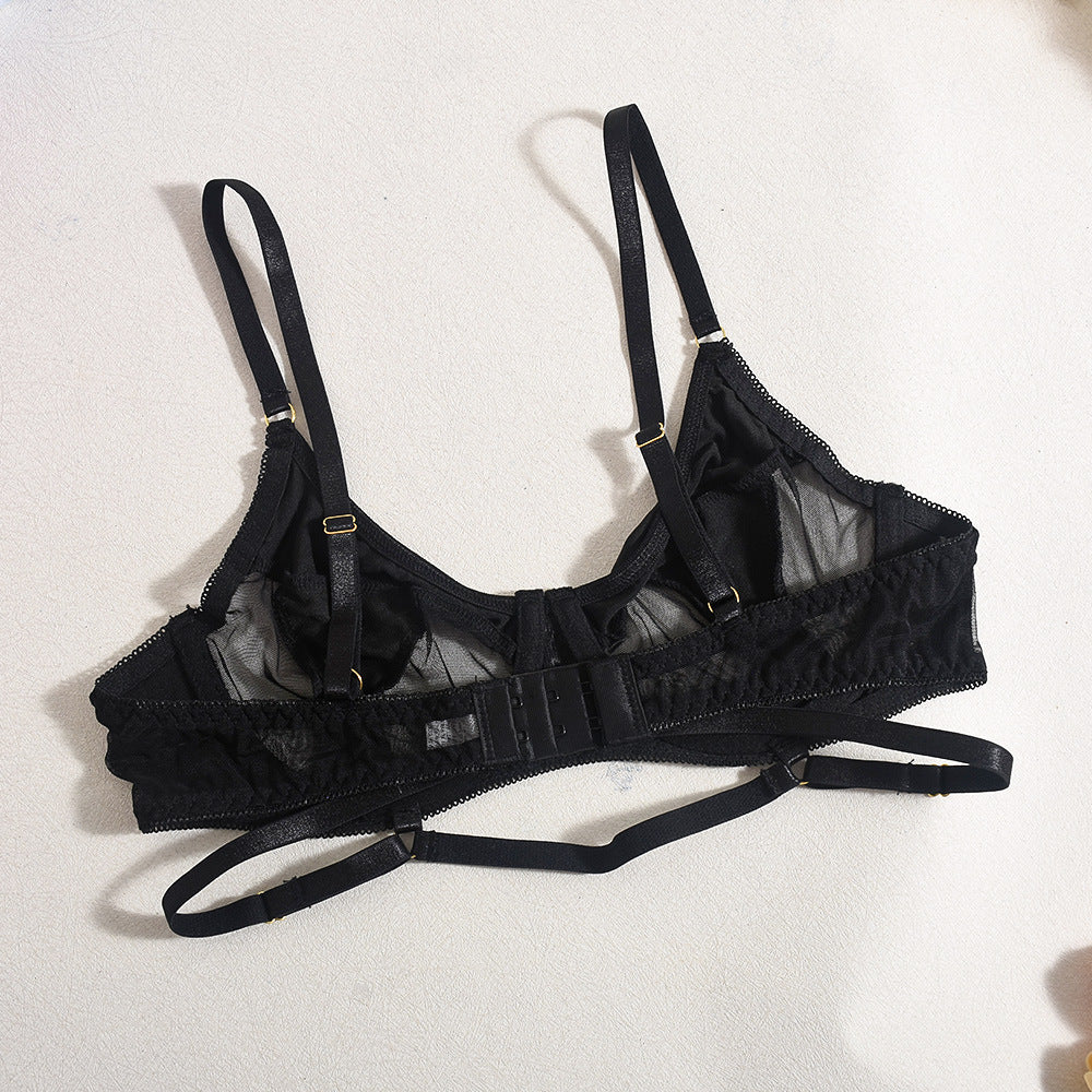 Lingerie Sheer Black Garter