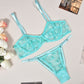 Womens Sheer Lingerie Set Sex Bra & Panty