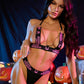 Submissive Sexy Gritty Halloween Costume Role Play Lingerie Set