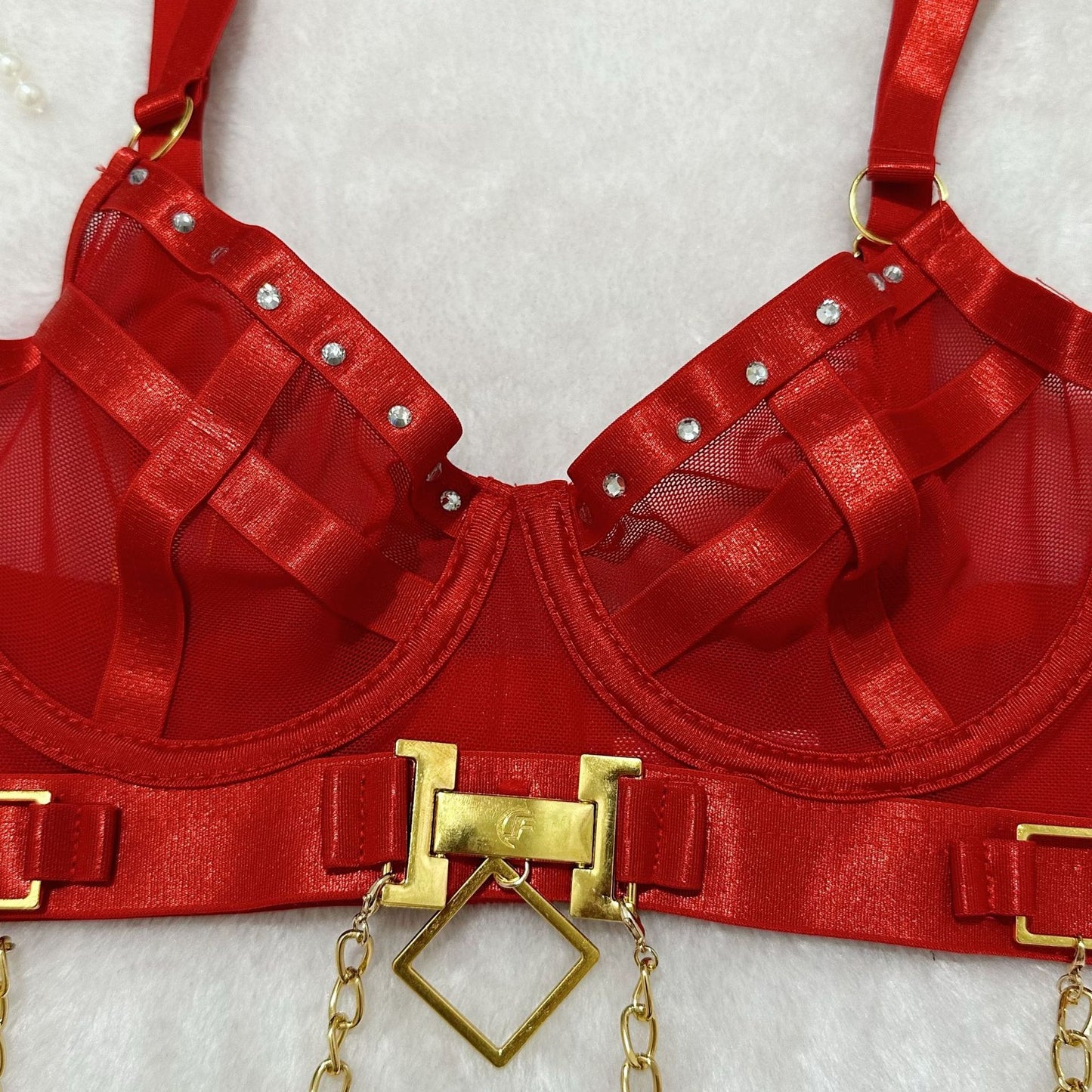 Red Lingerie Harness