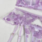 Naughty Lingerie Garter Belt Set Sex Bra & Panty Lace