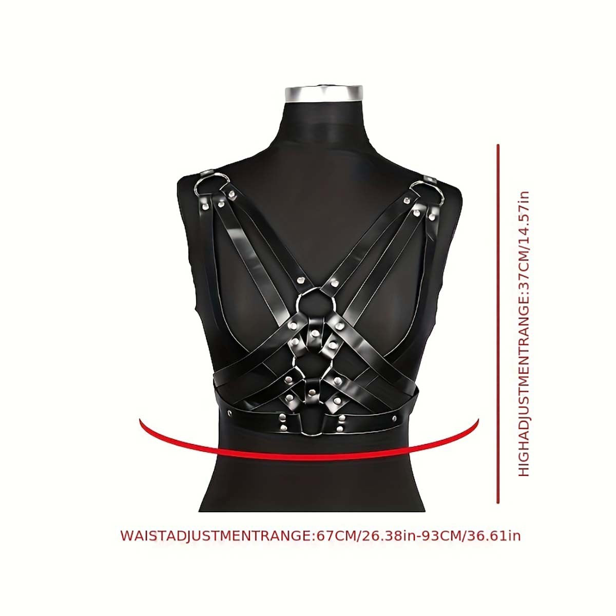 Women'S Leather Chest Harness