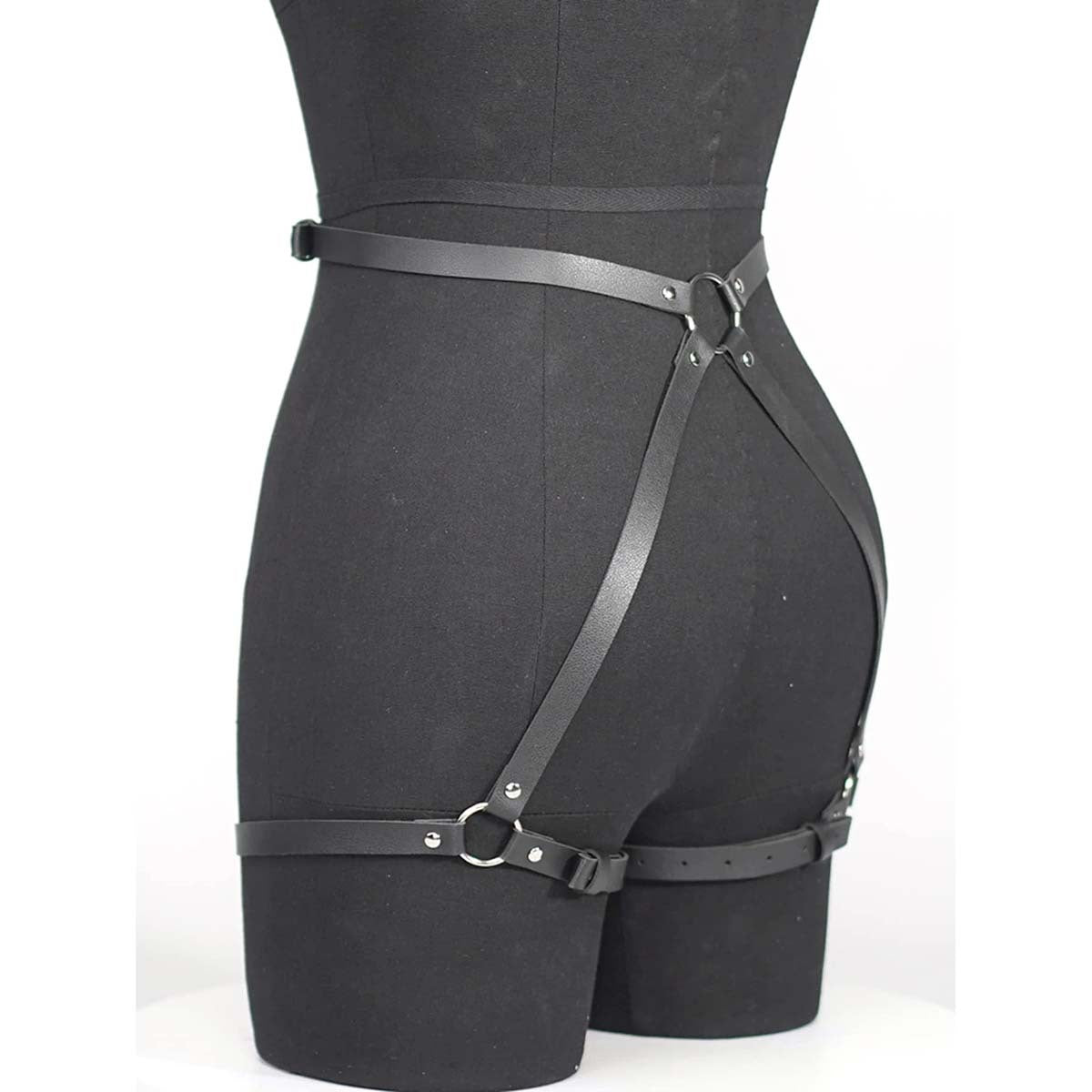 Leather Thigh Harness Womens