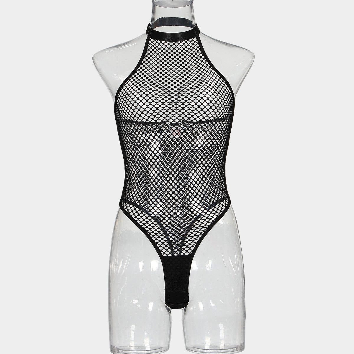 Sex Long Sleeve Bodysuit Sexy Sheer Mesh Lingerie Chubby Teddy