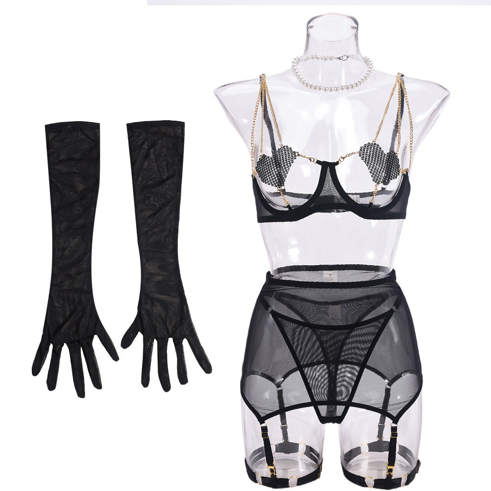 Cupless Bra Sheer