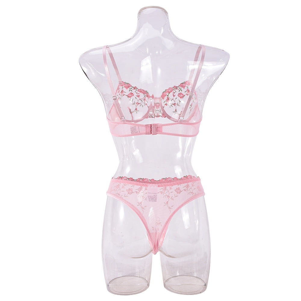 Lace Pink Exotic Lingerie Sheer