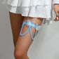 Light Blue Butterflies Leg Garter