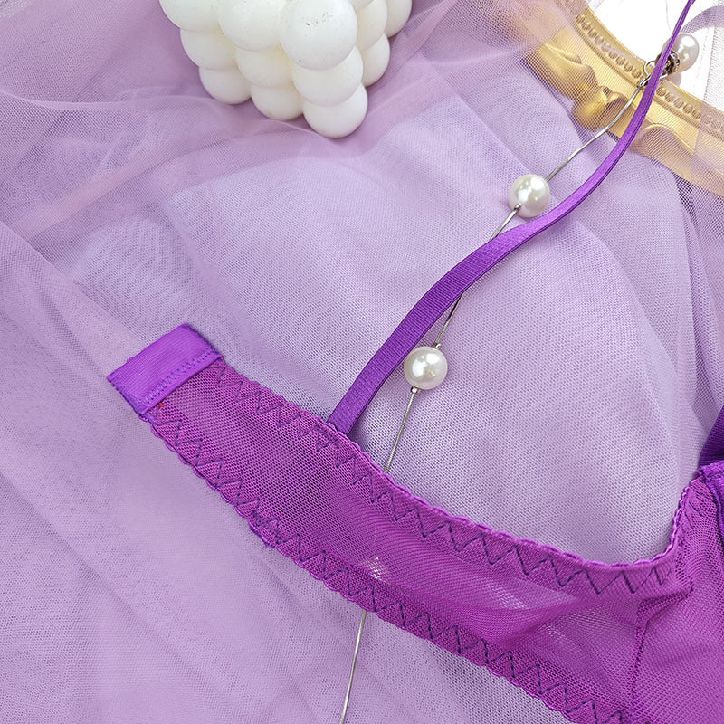 Purple Harness Lingerie
