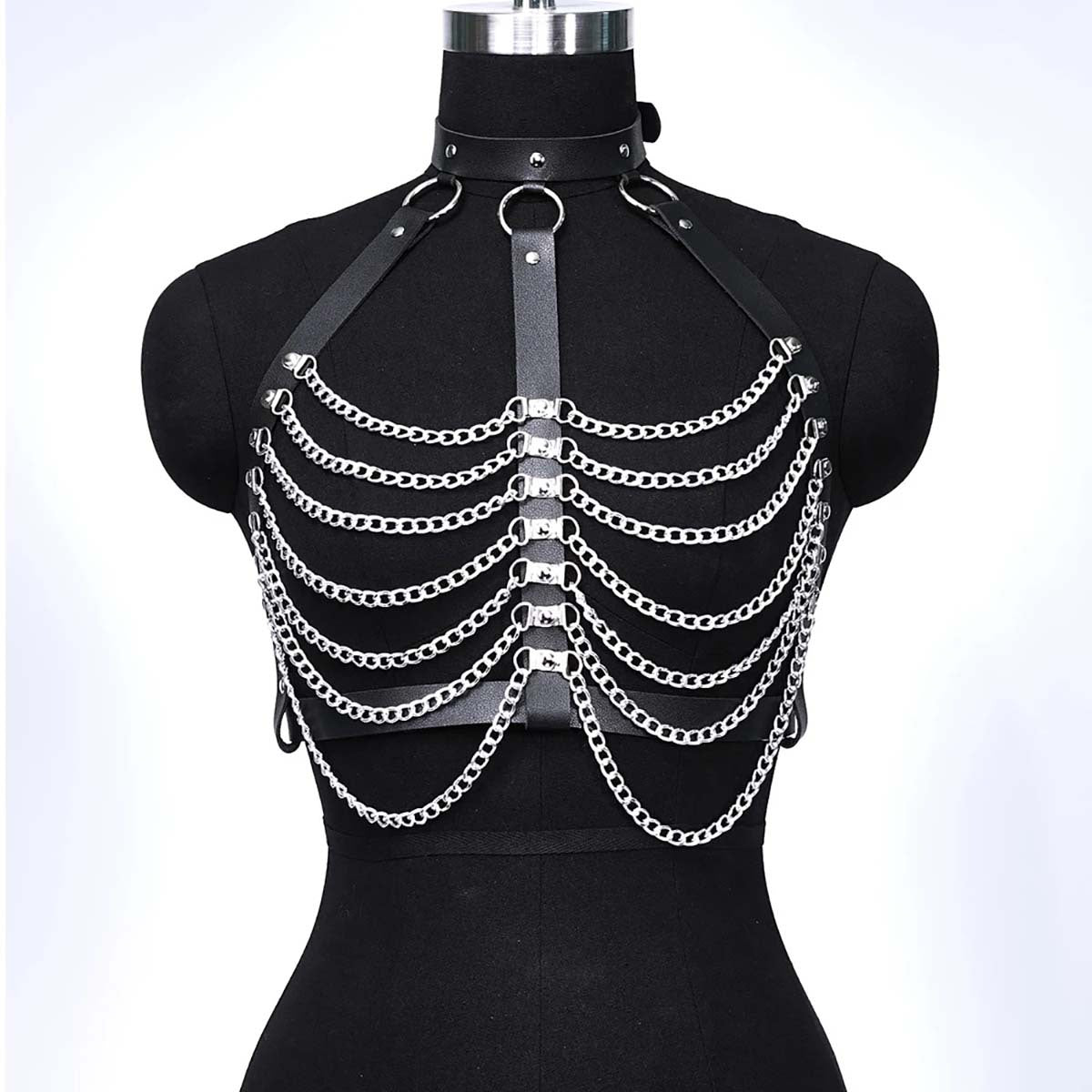 Leather Harnest Bra