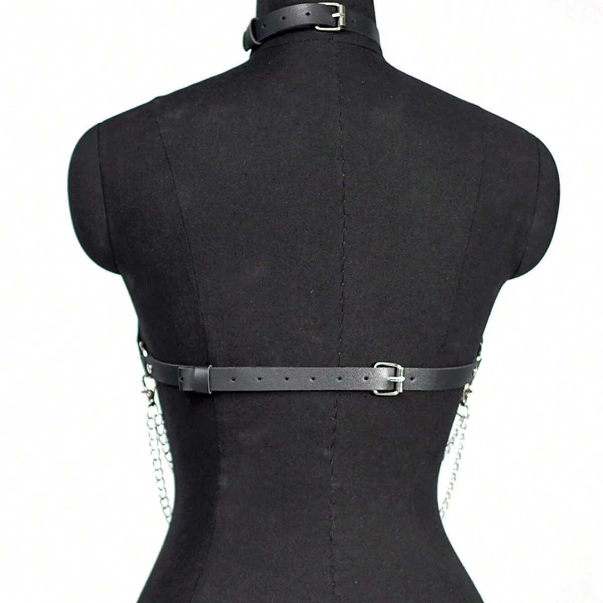 Brown Leather Chest Harness