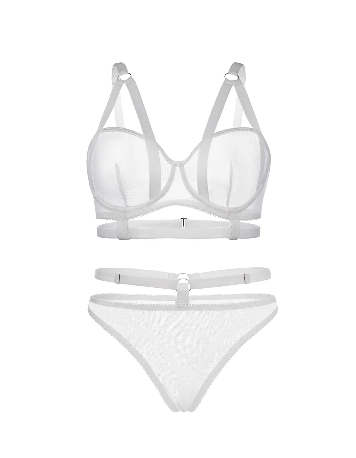 Snow White Harness Lingerie